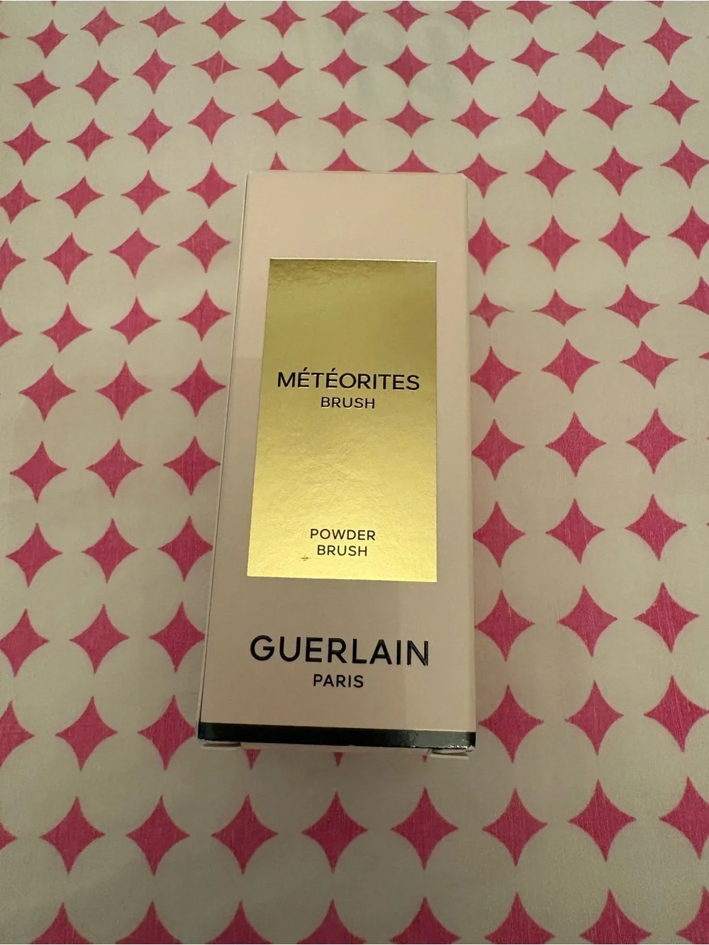 NWT GUERLAIN Météorites Powder Brush - Gold & Cream Packaging